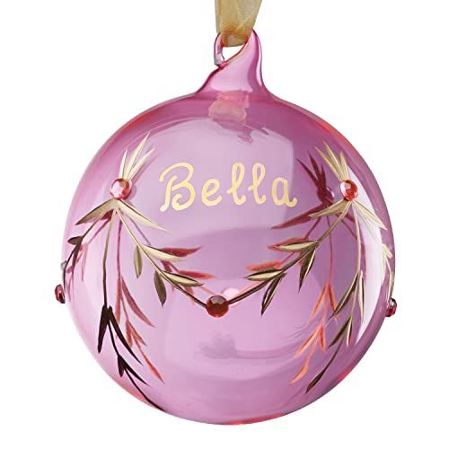 Glass Birthstone Christmas Ball Ornament