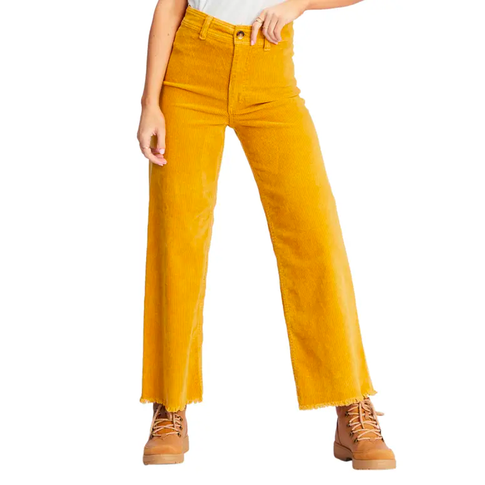 Free Fall High-Waist Wide-Leg Corduroy Pants