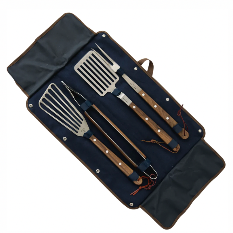True Navy Blue Heavy-Duty Plastic Cutlery Set for 20 Guests, 80ct
