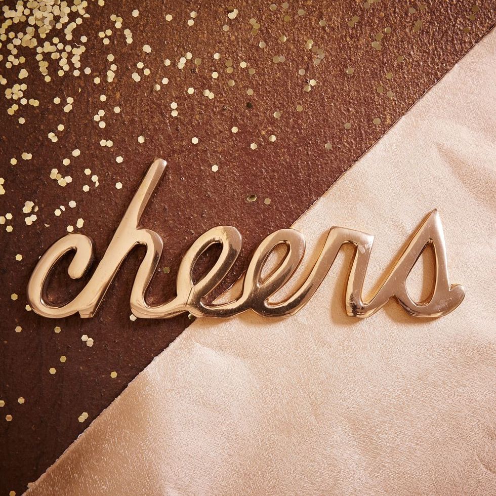 Brass Décor Object 'Cheers'