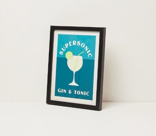 Supersonic Gin & Tonic Framed Wall Art