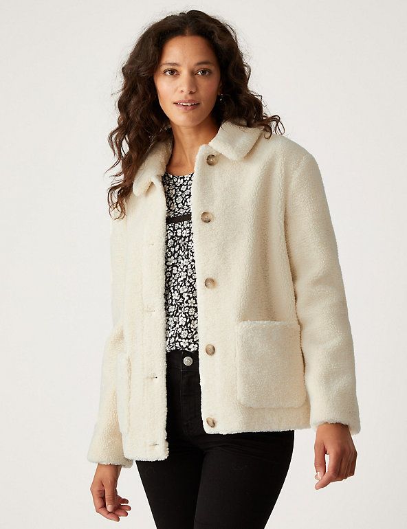 M&s teddy store coat