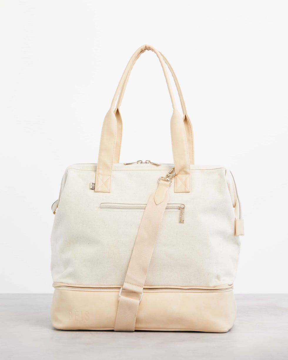 The Convertible Mini Weekender in Beige