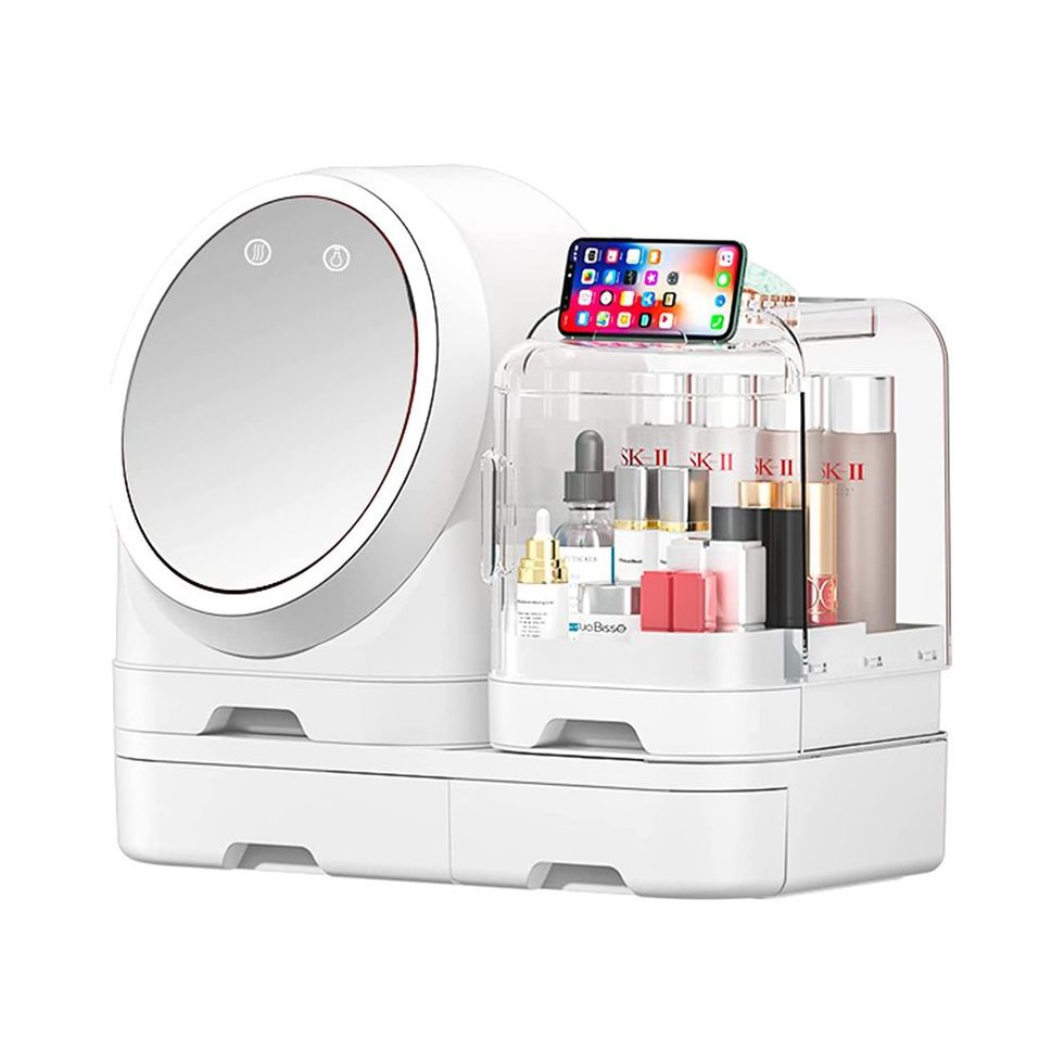 Adorable Makeup Organizer Cosmetic Storage Cabinet With Mirror