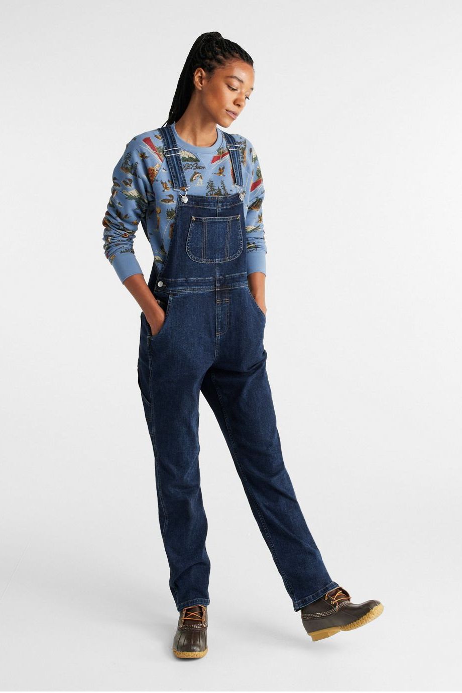 L.L.Bean Women's 207 Vintage Jeans Overalls
