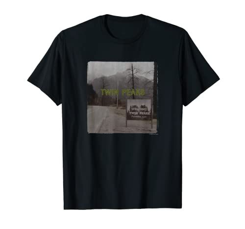 Twin Peaks Welcome Sign With Mountain View Camiseta