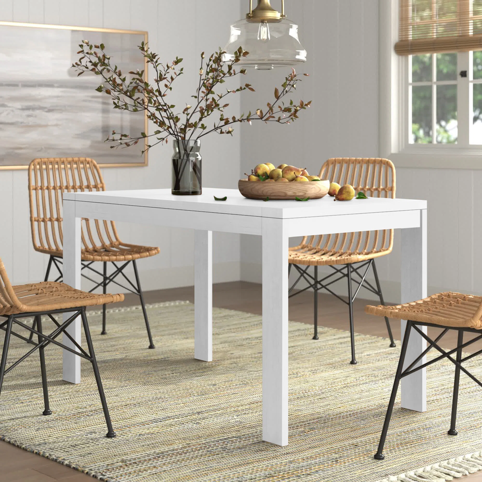 Captiva Solid Birch Wood Dining Table