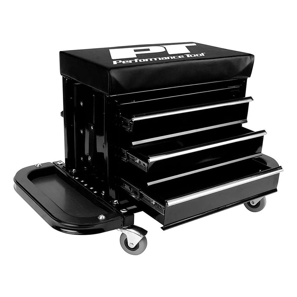 Rolling Tool Box With Wheels, Foldable Comfort Handle, And Removable Top -  Toolbox Organizers And Storage By Stalwart : Target