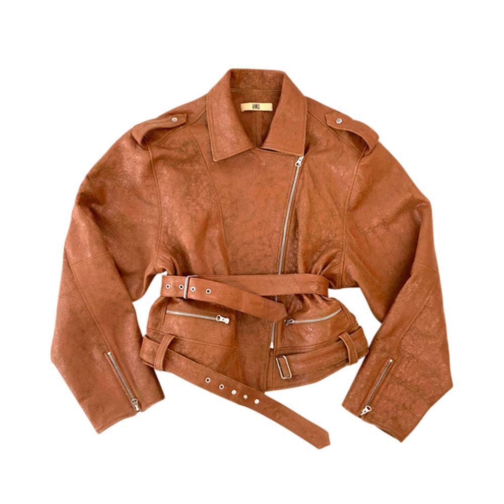 Brown Juku Leather Jacket