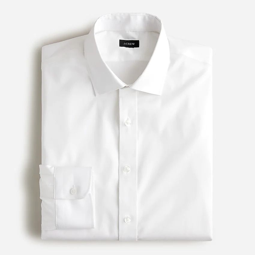 Bowery Winkle-Free Stretch Cotton Shirt with Spread Collar