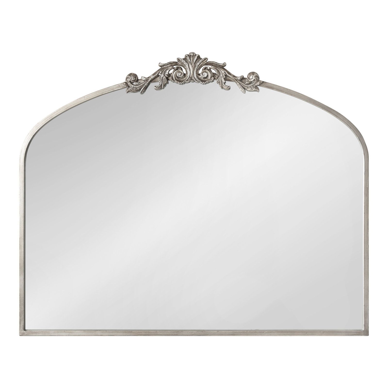 31" x 19" Anglo Arch Mirror  - Silver