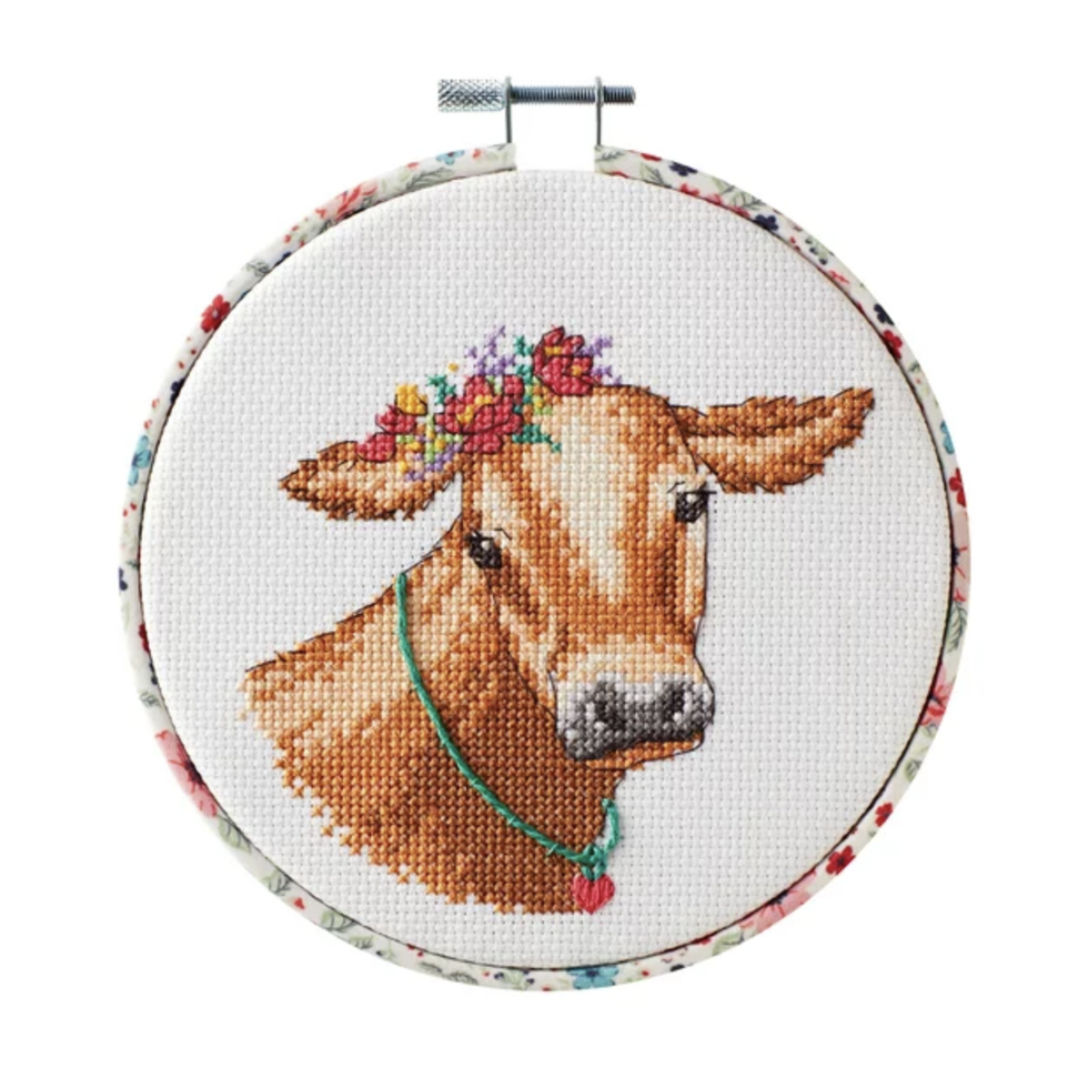 The Pioneer Woman Cow Cross Stitch Kit