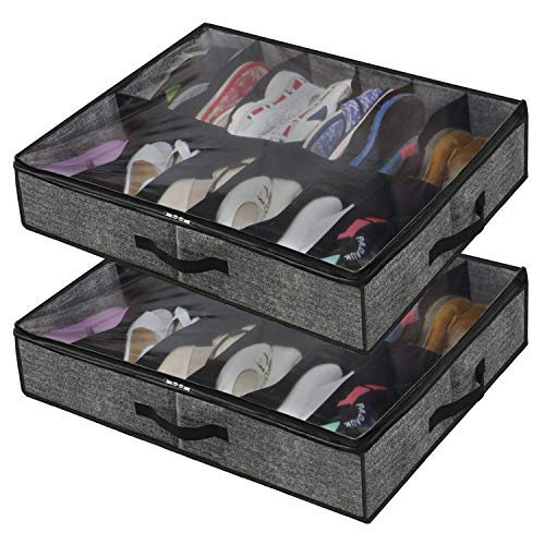 Sturdy Under Bed Shoe Storage Organizer