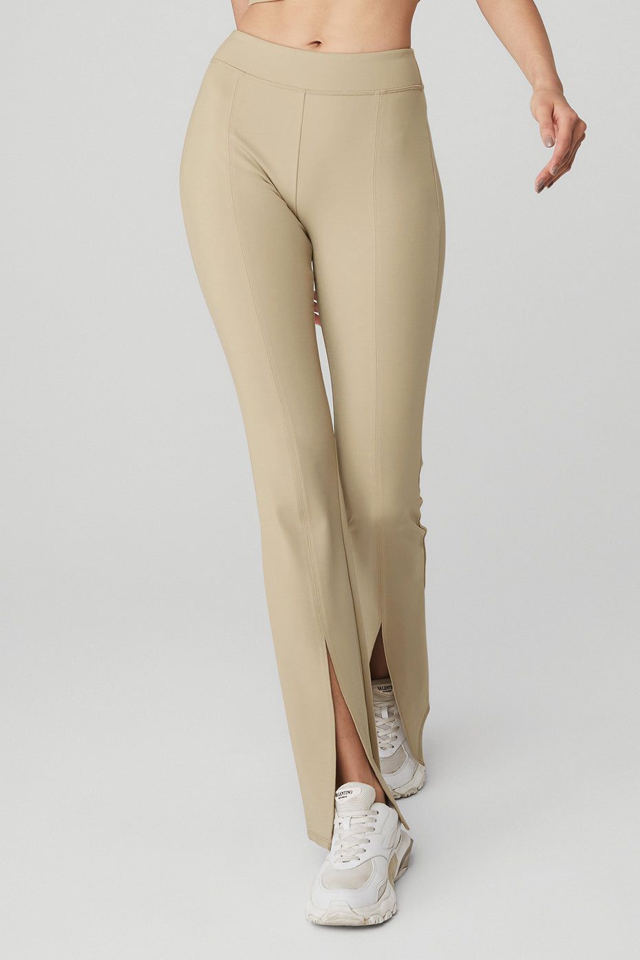 Airbrush High-Waist V Cut 7/8 Bootcut Flared Pant With Side Pocket