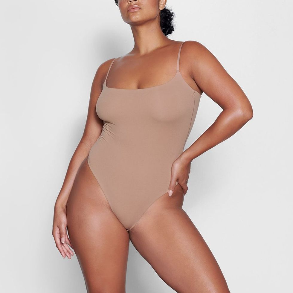 Smooth Spin Women's Solid Color Bodysuit Shapewear Seamless Body