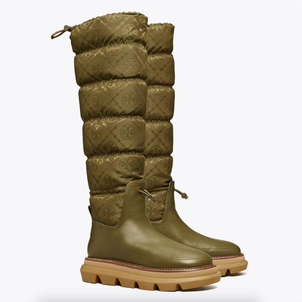 Tory Burch Sleeping Bag Quilted Leather Winter Booties