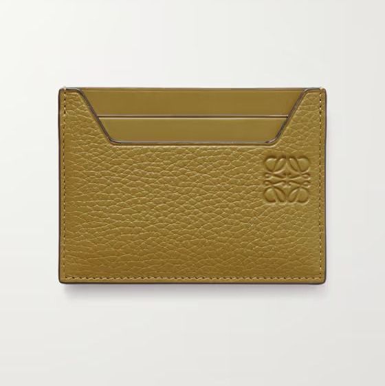 男生精品卡夾推薦：Loewe Logo壓紋皮革卡夾