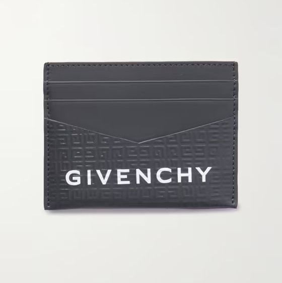 男生精品卡夾推薦：Givenchy Logo壓紋皮革卡夾