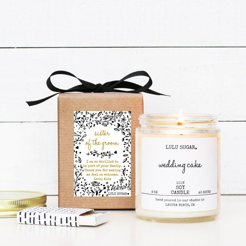 "Sister Of The Groom" Candle
