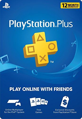 12 Month Playstation Plus Psn Membership Card