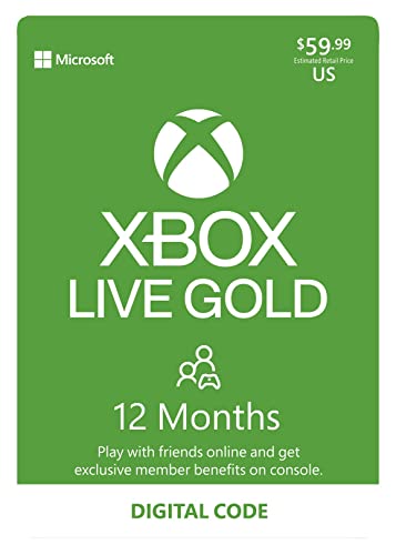 Xbox Live Gold: 12 Month Membership 