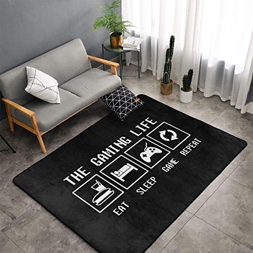 The Gaming Life Area Throw Rugs