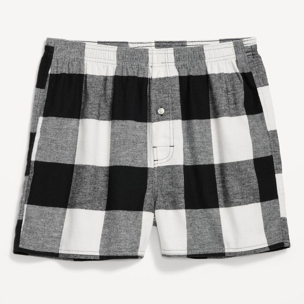 Flannel Pajama Boxer Shorts for Men
