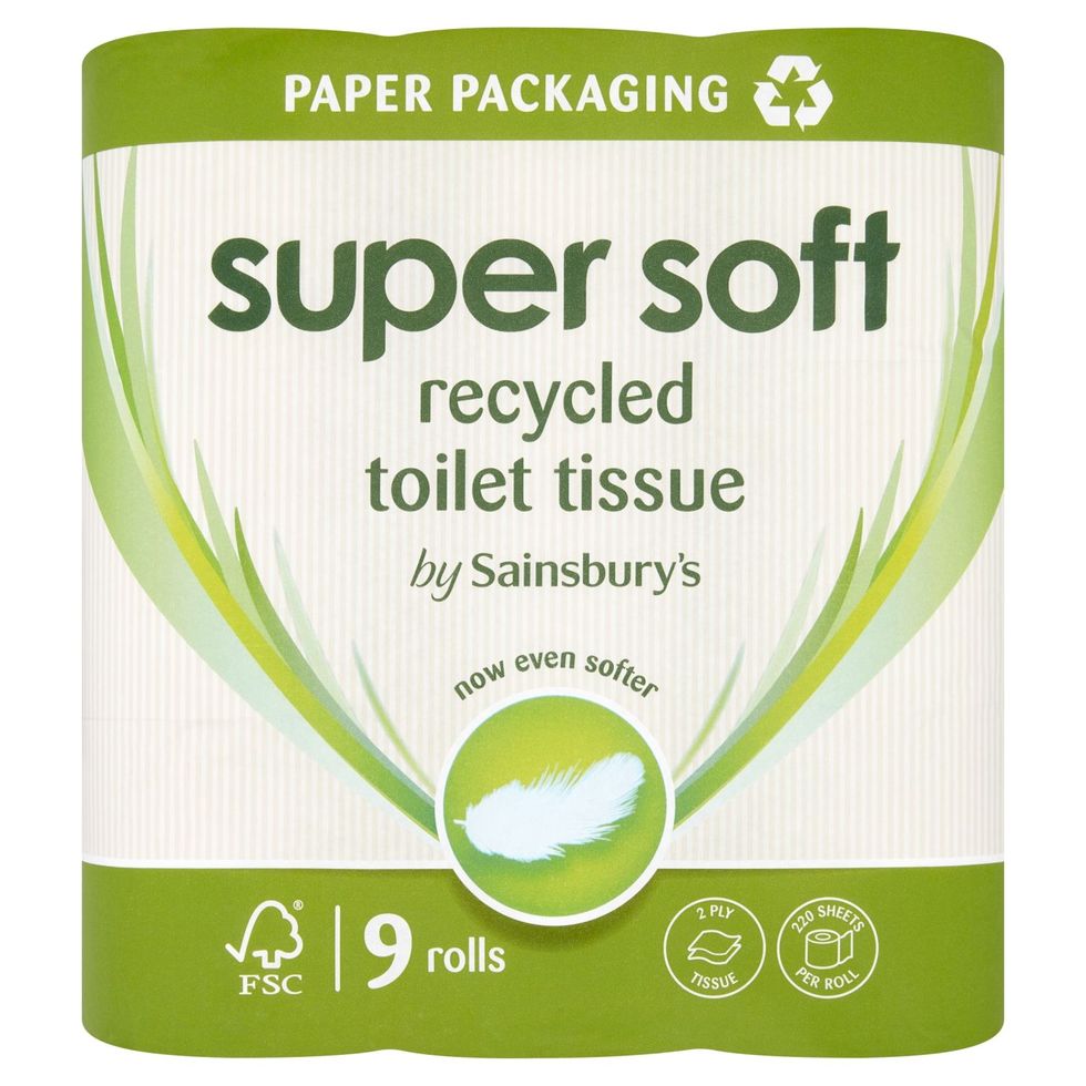 Sainsbury’s Super Soft Recycled Toilet Tissue 9 Rolls 