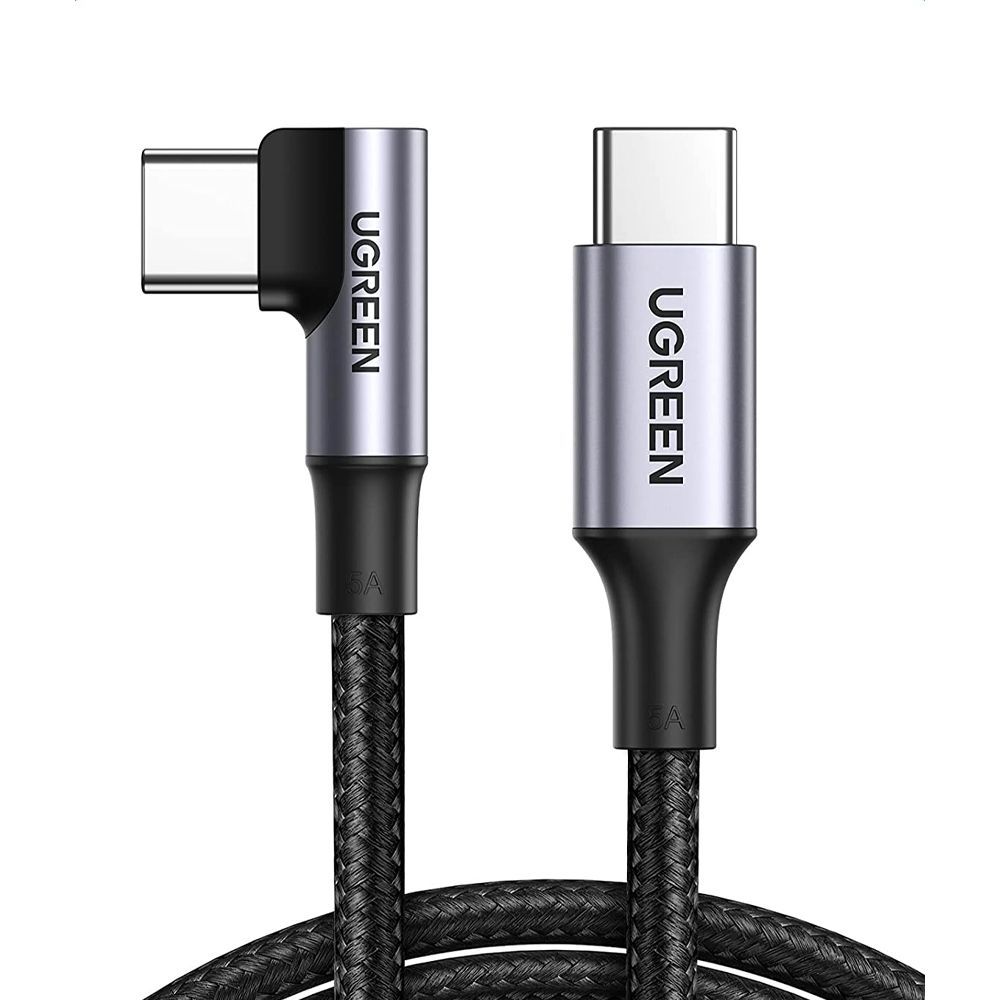 Right-Angle USB-C to USB-C Cable