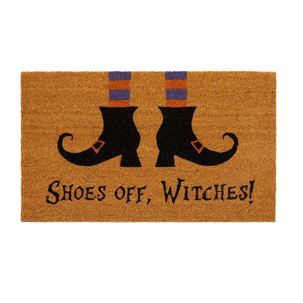 Elrene Home Fashions Shoes Off Witches Doormat 