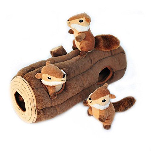 Hide and Seek Chipmunk Log Toy