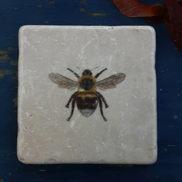 Marble Coasters with Bee