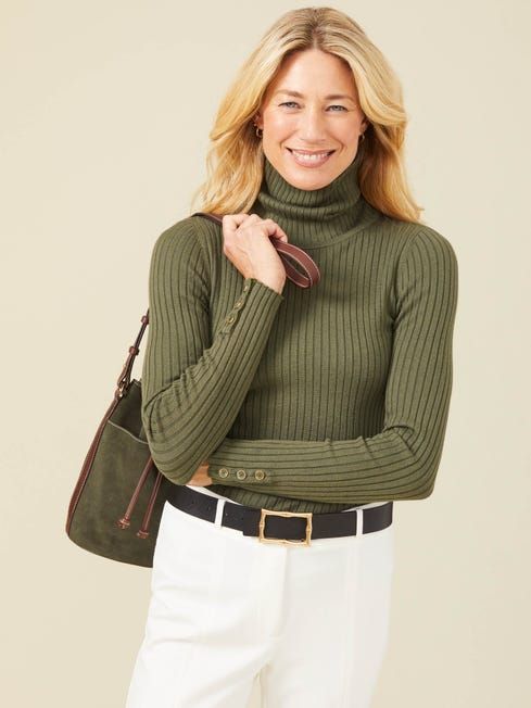 Cotton discount turtlenecks ladies