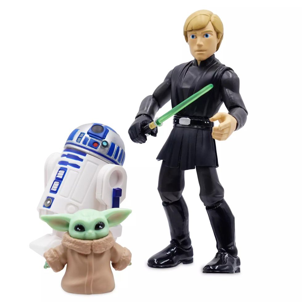 Disney Parks Star Wars Figurines Luke Vader Boba Fett Chewbacca R2-D2  Obi-Wan