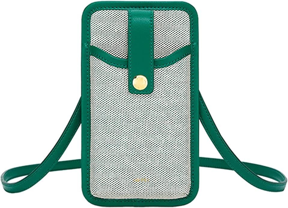 Canvas Cell Phone Crossbody Bag 