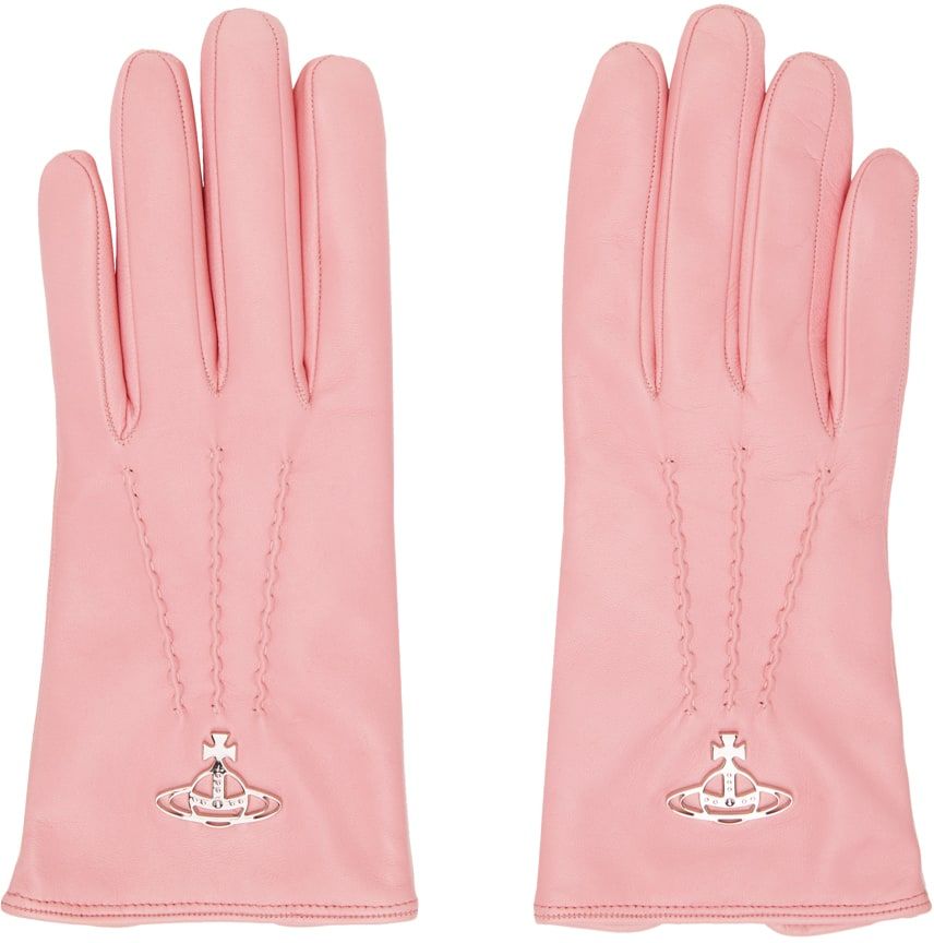 Louis Vuitton Womens Leather & Faux Leather Gloves, White
