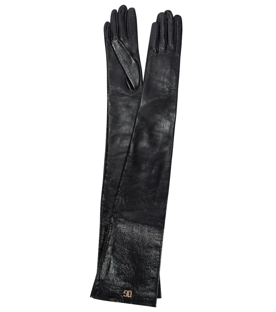 Louis Vuitton Womens Leather & Faux Leather Gloves
