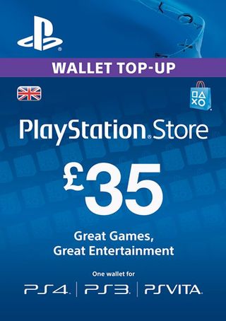 35 £ de recharge pour le portefeuille PlayStation Network