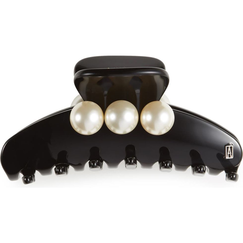 Imitation Pearl Embellished Hair Jaw Clip