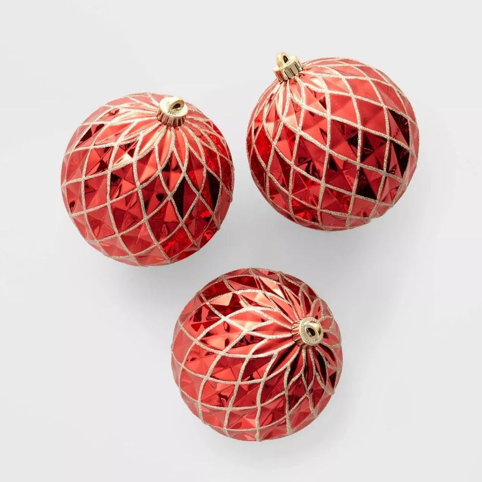 Large Christmas Tree Ornaments (Set of 3)
