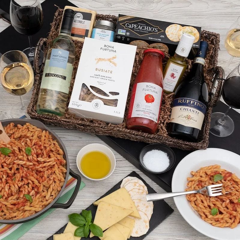 Wine Duo Italian Gift Basket