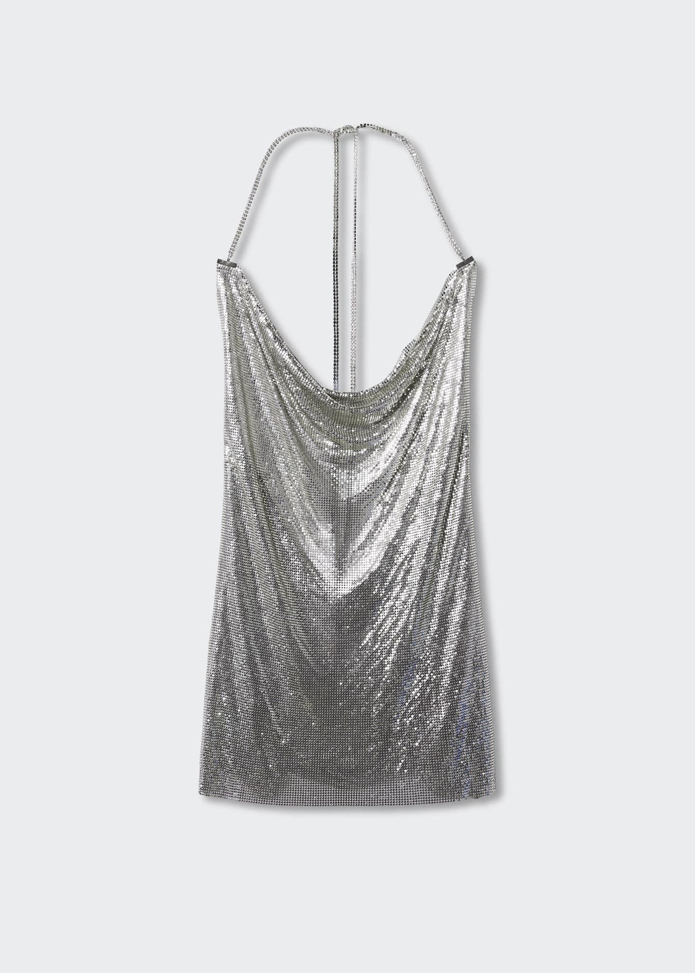 Mango best sale metallic dress