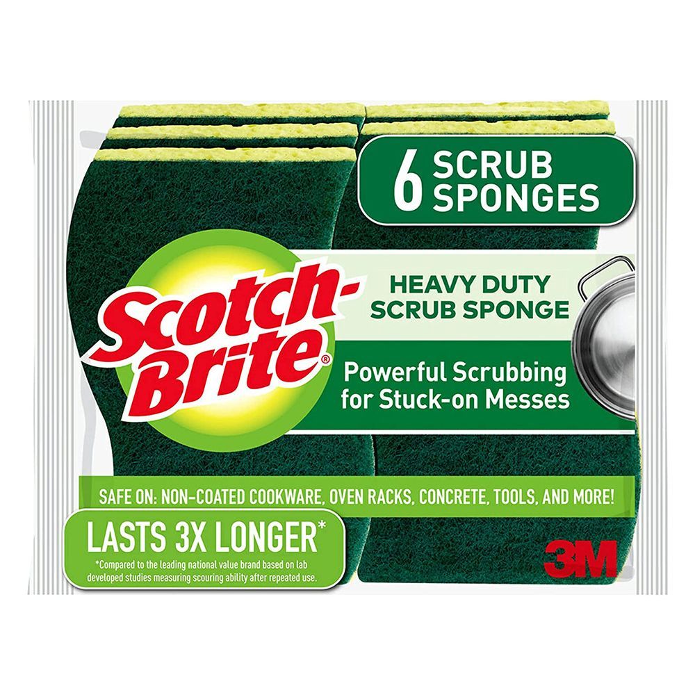 Heavy Duty Scrub Sponges (6-Pack)