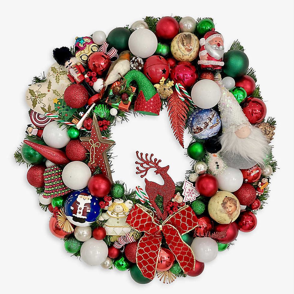 Upcycled Christmas wreath