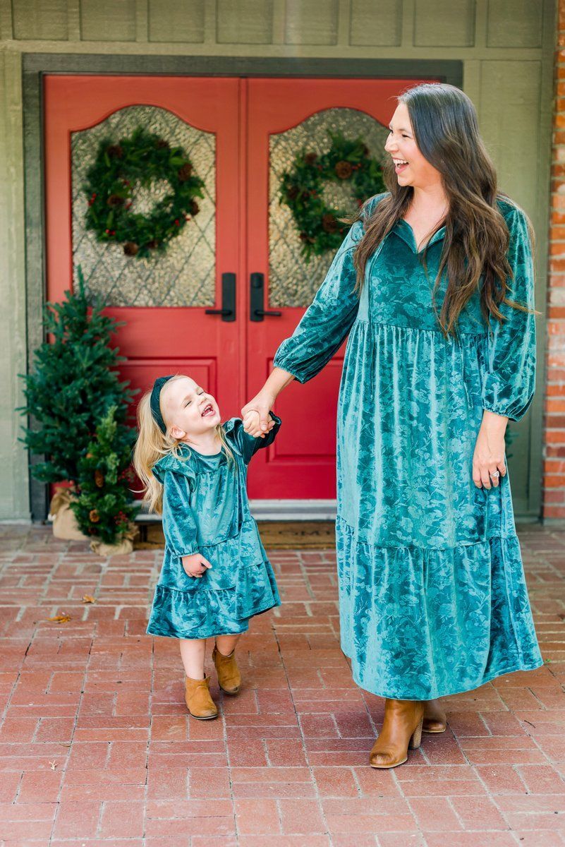 The Pioneer Woman Mommy and Me Velvet Knit Dress