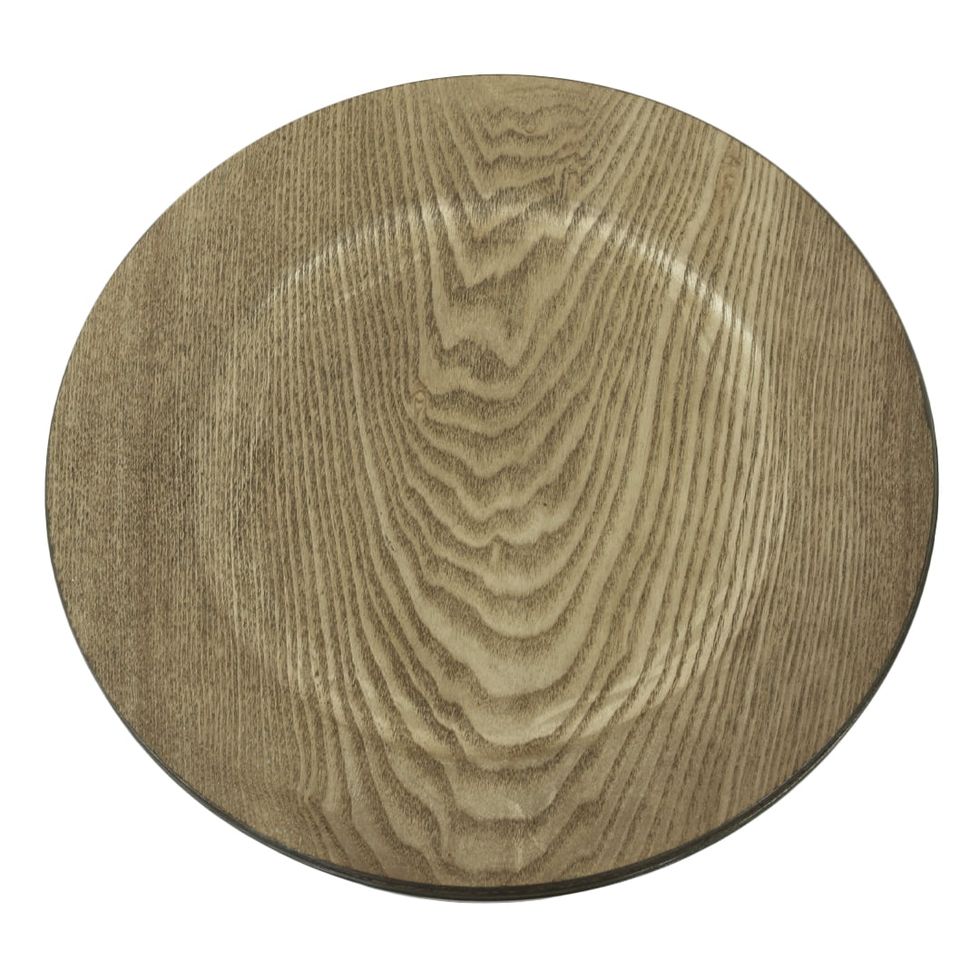 Faux Wood Charger Plates