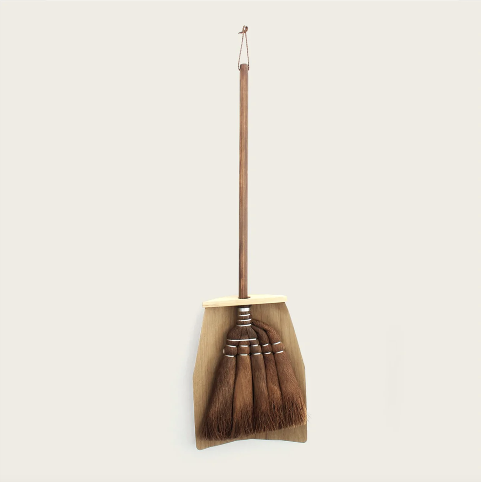 Broom with Short Japanese Cypress Broomstick
