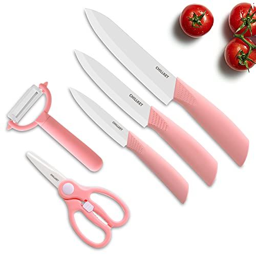 Ceramic Knife Set with Covers