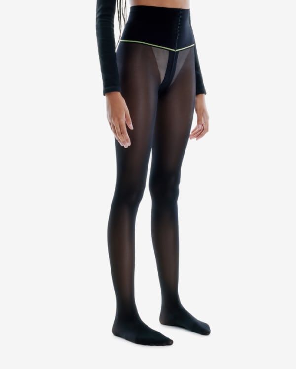 Black Sheer Luxury 30 Denier Tights | Yours Clothing