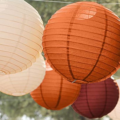 Fall Paper Lanterns, Set of 12 